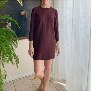 Theory Burgundy Mini dress